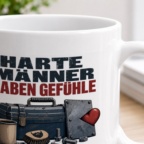 Tasse »Harte Männer haben Gefühle«