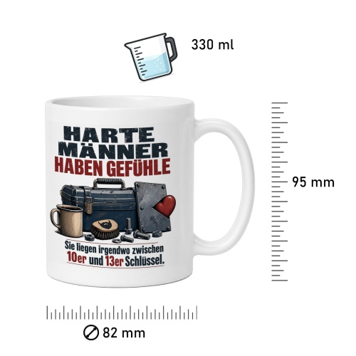 Tasse »Harte Männer haben Gefühle«