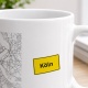 Tasse »Köln Stadtplan & Ortsschild«