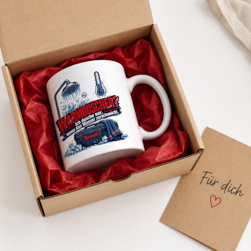 Tasse »Warmduscher?«