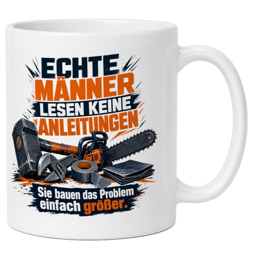 Tasse »Echte Männer lesen keine...