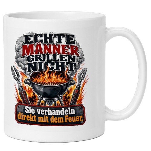 Tasse »Echte Männer grillen nicht«
