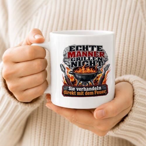 Tasse »Echte Männer grillen nicht«