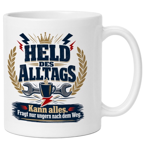 Tasse »Held des Alltags«