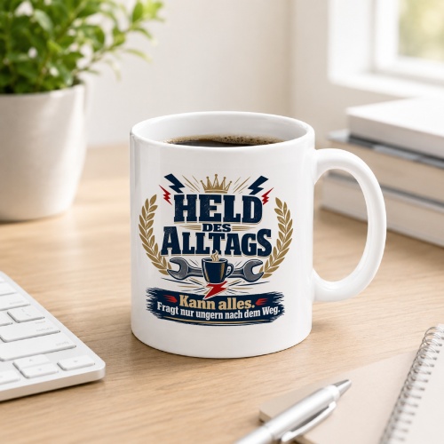 Tasse »Held des Alltags«