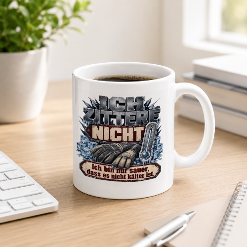 Tasse »Ich zittere nicht«