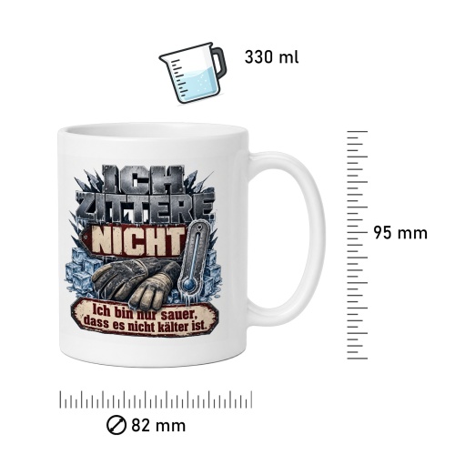 Tasse »Ich zittere nicht«