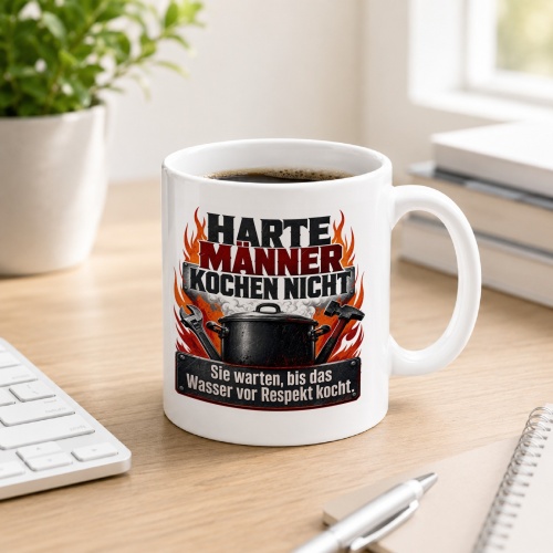 Tasse »Harte Männer kochen nicht«