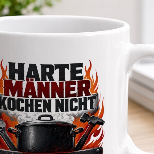 Tasse »Harte Männer kochen nicht«
