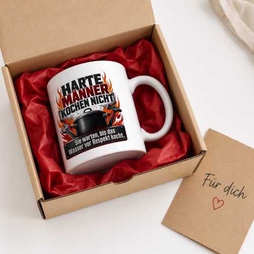 Tasse »Harte Männer kochen nicht«