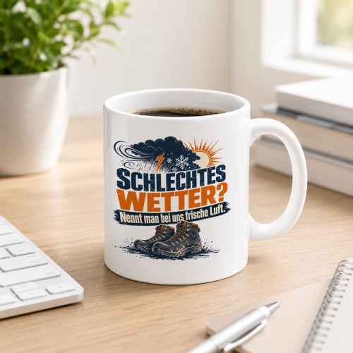 Tasse »Schlechtes Wetter? Nennt man bei uns frische...