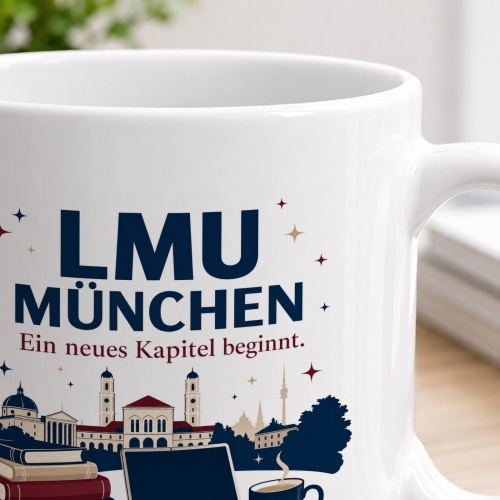 Tasse »LMU München Ein neues Kapitel beginnt.«