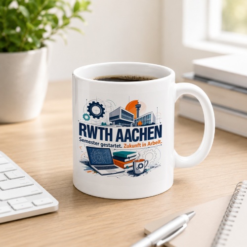 Tasse »RWTH Aachen Semester gestartet. Zukunft in...