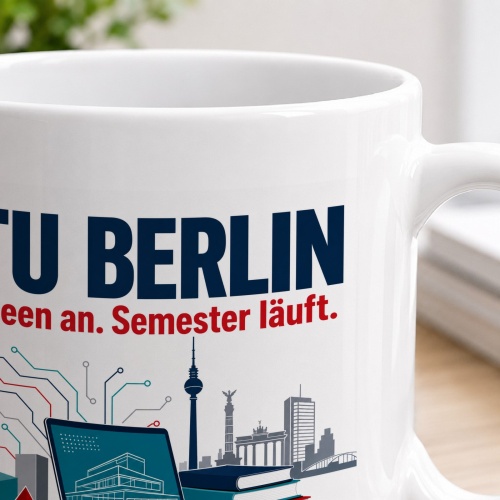 Tasse »TU BERLIN Ideen an. Semester läuft.«