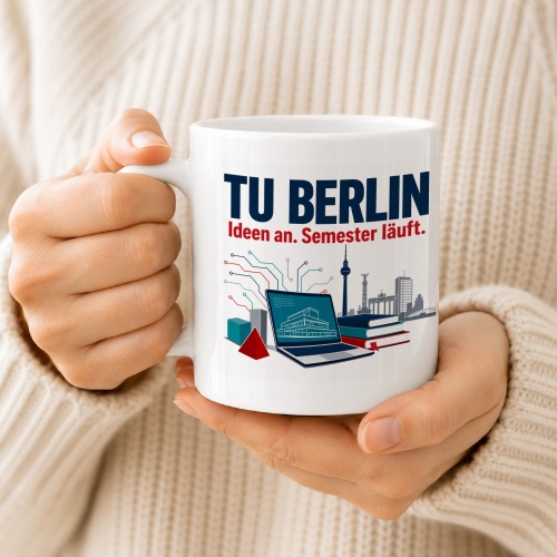 Tasse »TU BERLIN Ideen an. Semester läuft.«