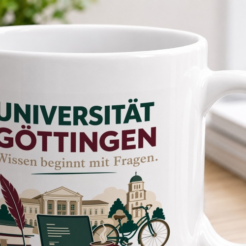 Tasse »Universität Göttingen Wissen beginnt mit Fragen.«