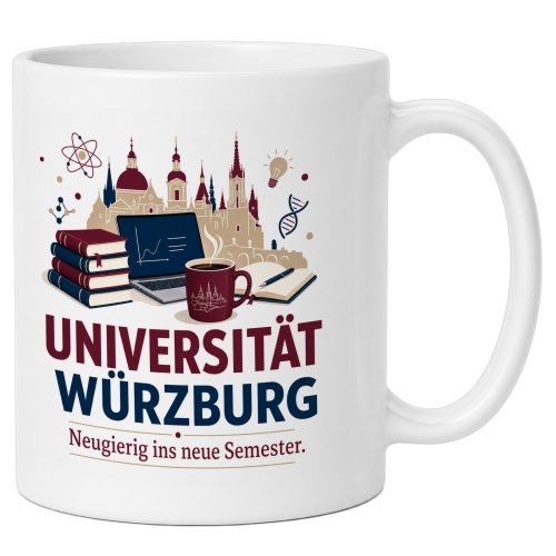 Tasse »Universität Würzburg Neugierig ins...