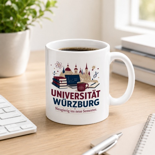 Tasse »Universität Würzburg Neugierig ins...