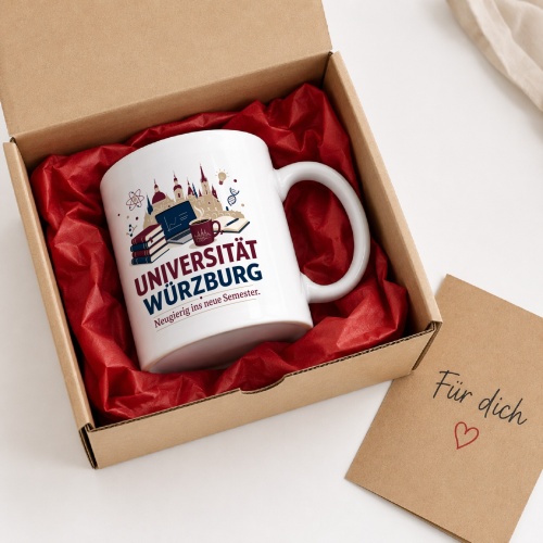 Tasse »Universität Würzburg Neugierig ins neue Semester.«