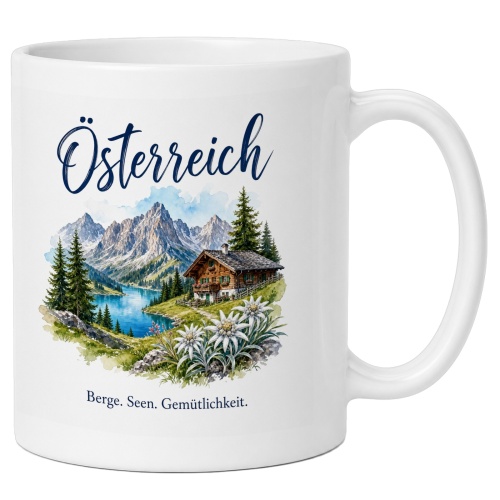 Tasse »Österreich Berge. Seen....