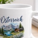 Tasse »Österreich Berge. Seen. Gemütlichkeit.«