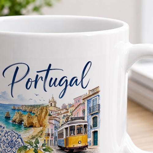 Tasse »Portugal Atlantik. Küste. Saudade.«