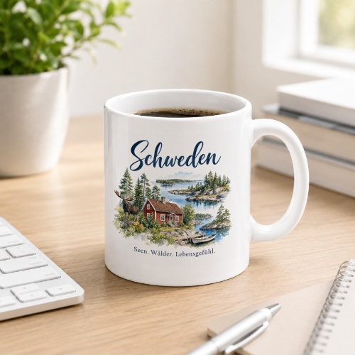 Tasse »Schweden Seen. Wälder. Lebensgefühl.«