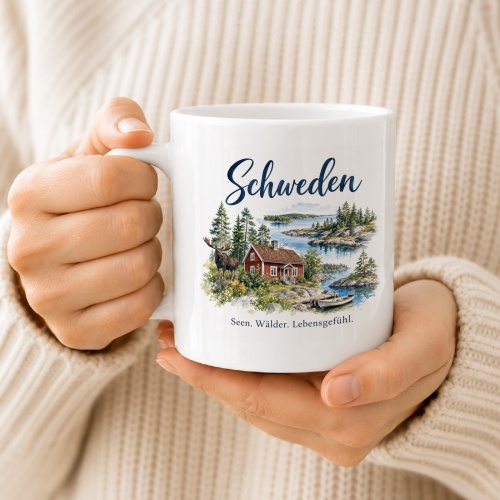 Tasse »Schweden Seen. Wälder. Lebensgefühl.«