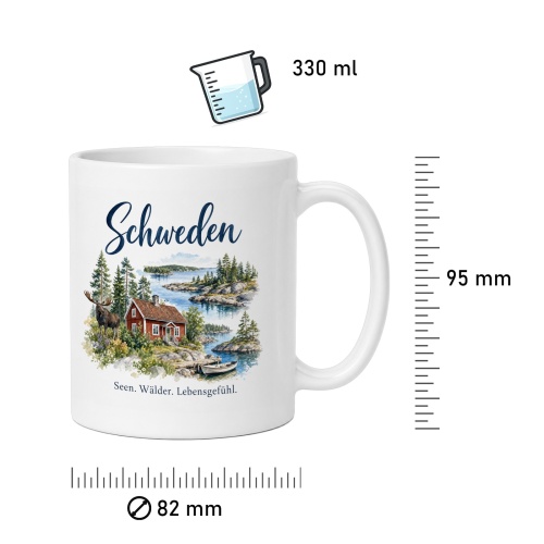 Tasse »Schweden Seen. Wälder. Lebensgefühl.«