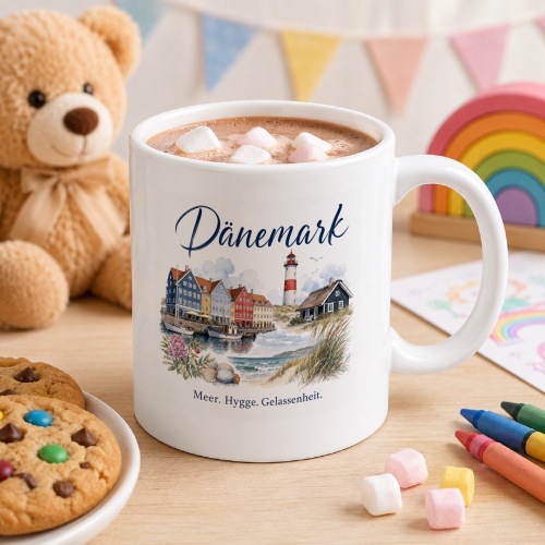 Tasse »Dänemark Meer. Hygge. Gelassenheit.«