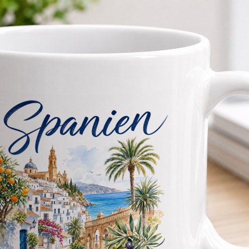 Tasse »Spanien Sonne. Meer. Lebensfreude.«