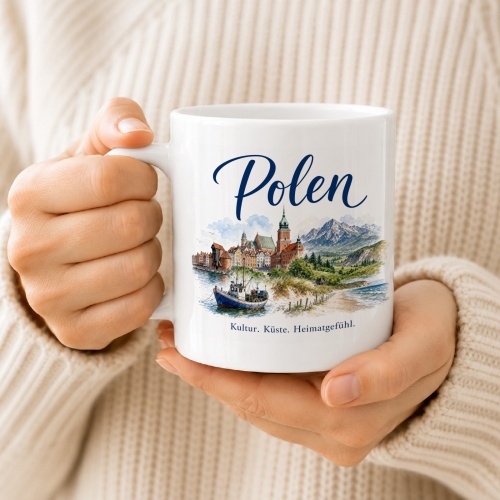 Tasse »Polen Kultur. Küste. Heimatgefühl.«
