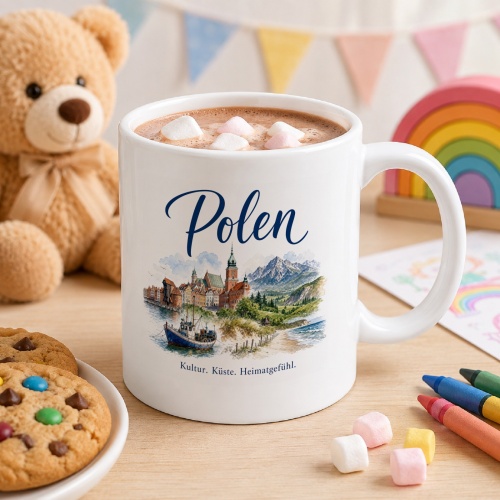 Tasse »Polen Kultur. Küste. Heimatgefühl.«