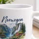 Tasse »Norwegen Fjorde. Weite. Freiheit.«