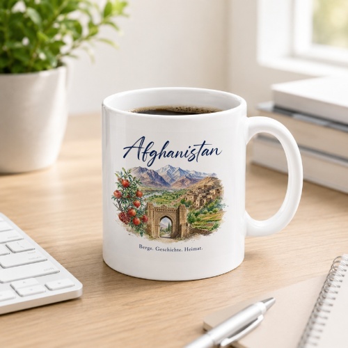 Tasse »Afghanistan Berge. Geschichte. Heimat.«
