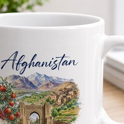 Tasse »Afghanistan Berge. Geschichte. Heimat.«