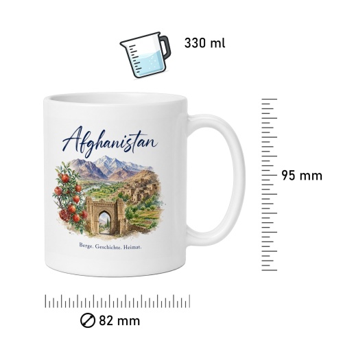 Tasse »Afghanistan Berge. Geschichte. Heimat.«