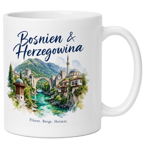 Tasse »Bosnien & Herzegowina Flüsse....