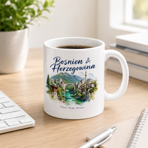 Tasse »Bosnien & Herzegowina Flüsse....