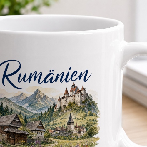 Tasse »Rumänien Karpaten. Tradition. Heimat.«