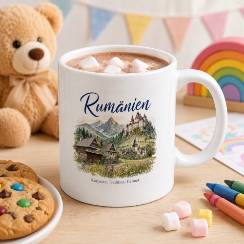Tasse »Rumänien Karpaten. Tradition. Heimat.«