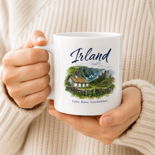 Tasse »Irland – Grün. Küste. Geschichten.«