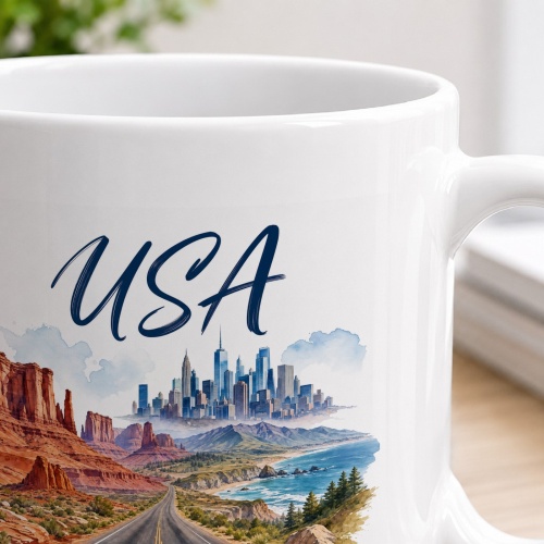 Tasse »USA Weite. Freiheit. Abenteuer.«