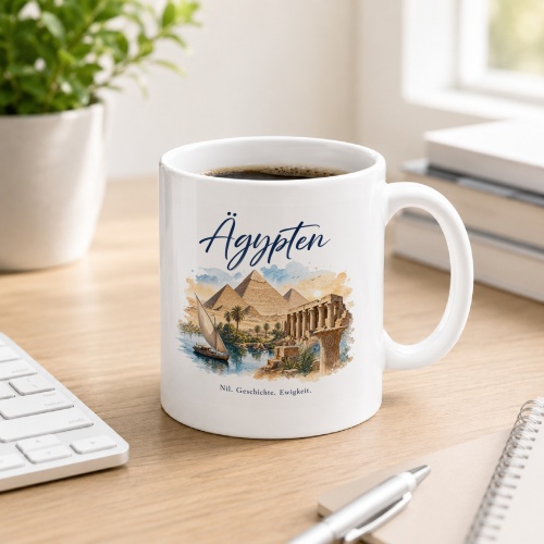 Tasse »Ägypten Nil. Geschichte. Ewigkeit.«