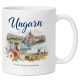 Tasse »Ungarn Donau. Puszta. Lebensfreude.«