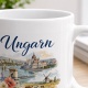 Tasse »Ungarn Donau. Puszta. Lebensfreude.«