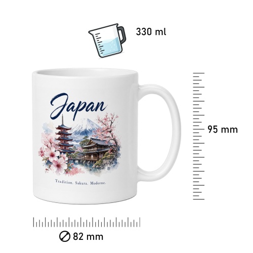 Tasse »Japan – Tradition. Sakura. Moderne.«