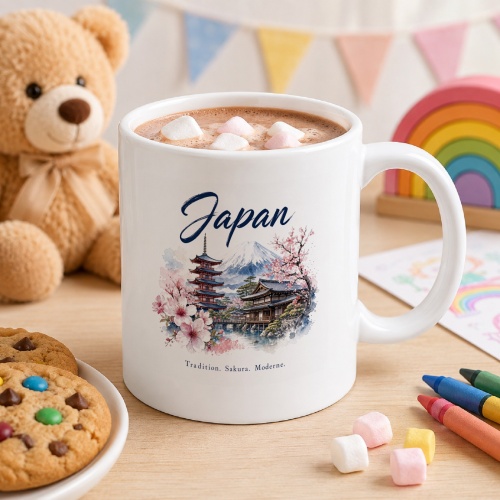 Tasse »Japan – Tradition. Sakura. Moderne.«