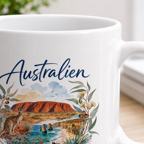 Tasse »Australien Weite. Küste. Abenteuer.«
