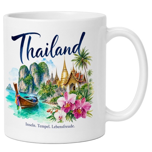Tasse »Thailand – Inseln. Tempel....